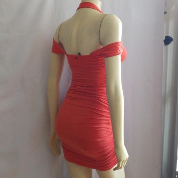New GUESS Mini Orange Dress SZ S - Picture 2 of 6